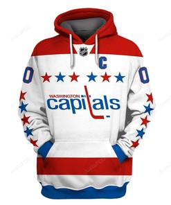 Personalized Custom Number Washington Capitals 3D Hoodie Zip Hoodie 05