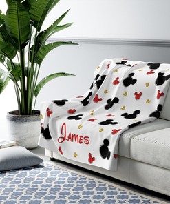 Personalized Disney Mickey Blanket, Disney Sherpa Fleece Blanket, Disney Couch Blanket, Mickey Mouse Blanket, Disney Home Nursery