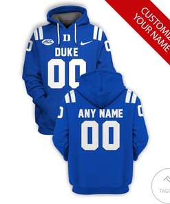 Personalized Duke Blue Devils Branded Unisex 3D Hoodie