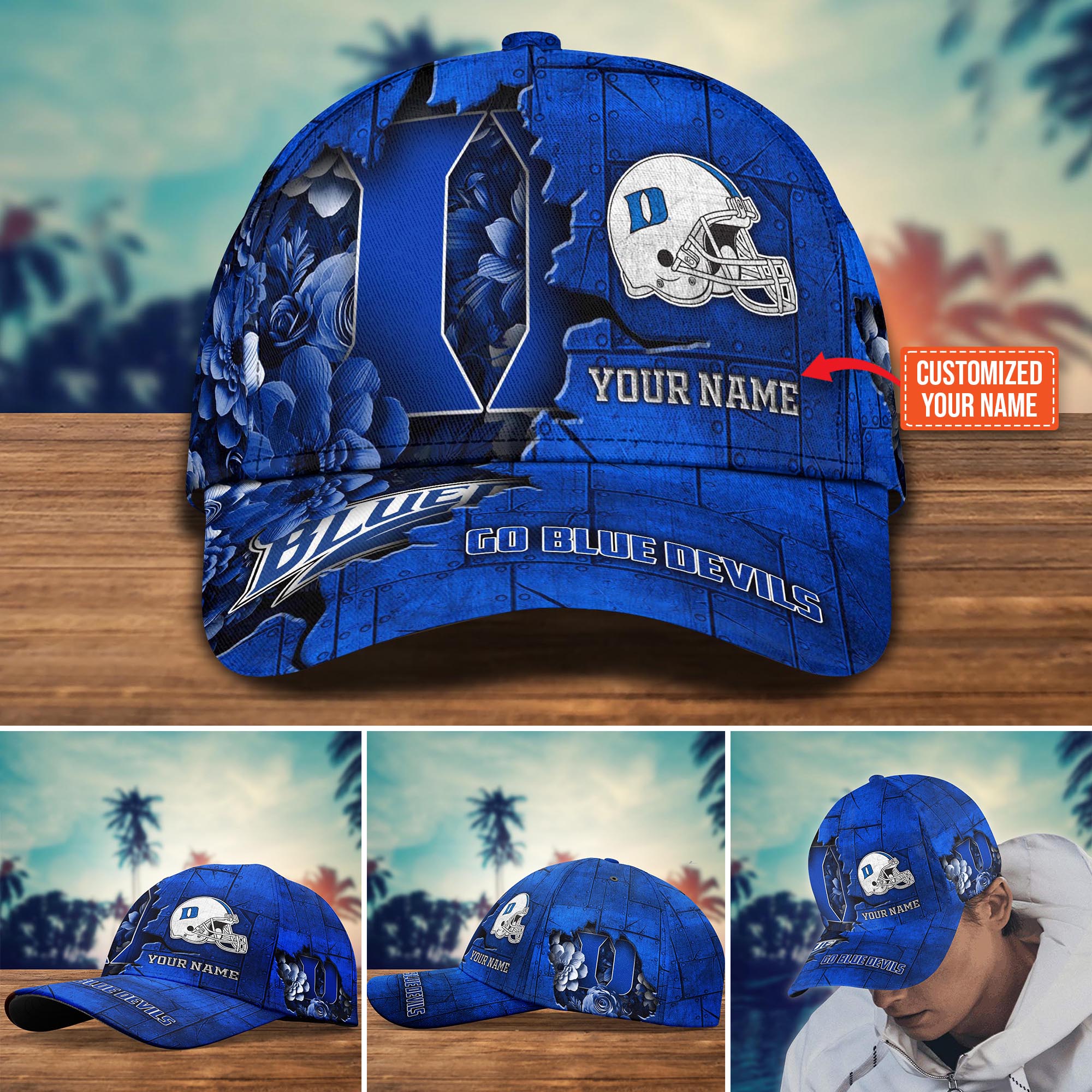 Personalized Duke Blue Devils Cap for Fans