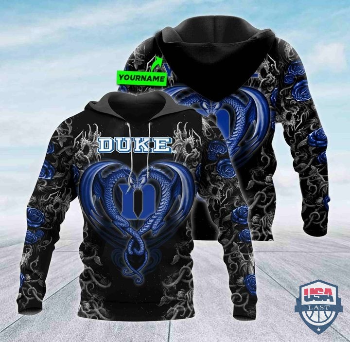 Personalized Duke Blue Devils Dragon NCAA 3D Hoodie