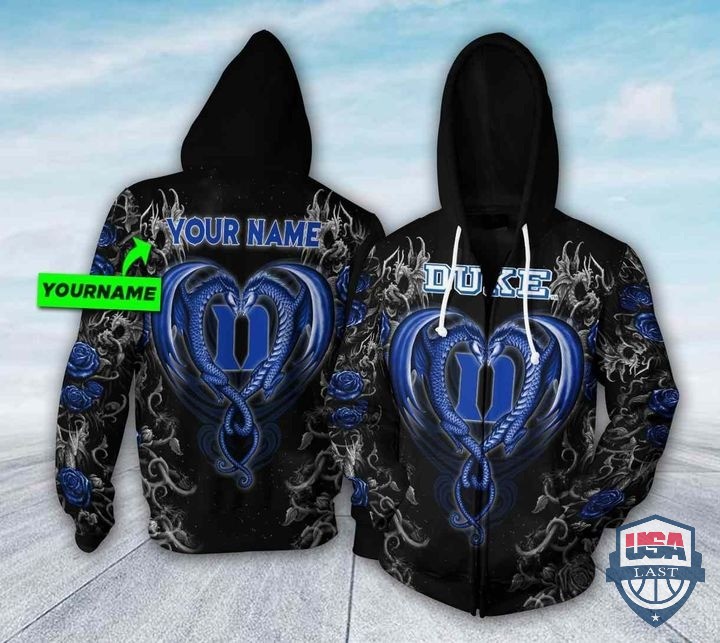 Personalized Duke Blue Devils Dragon NCAA 3D Hoodie