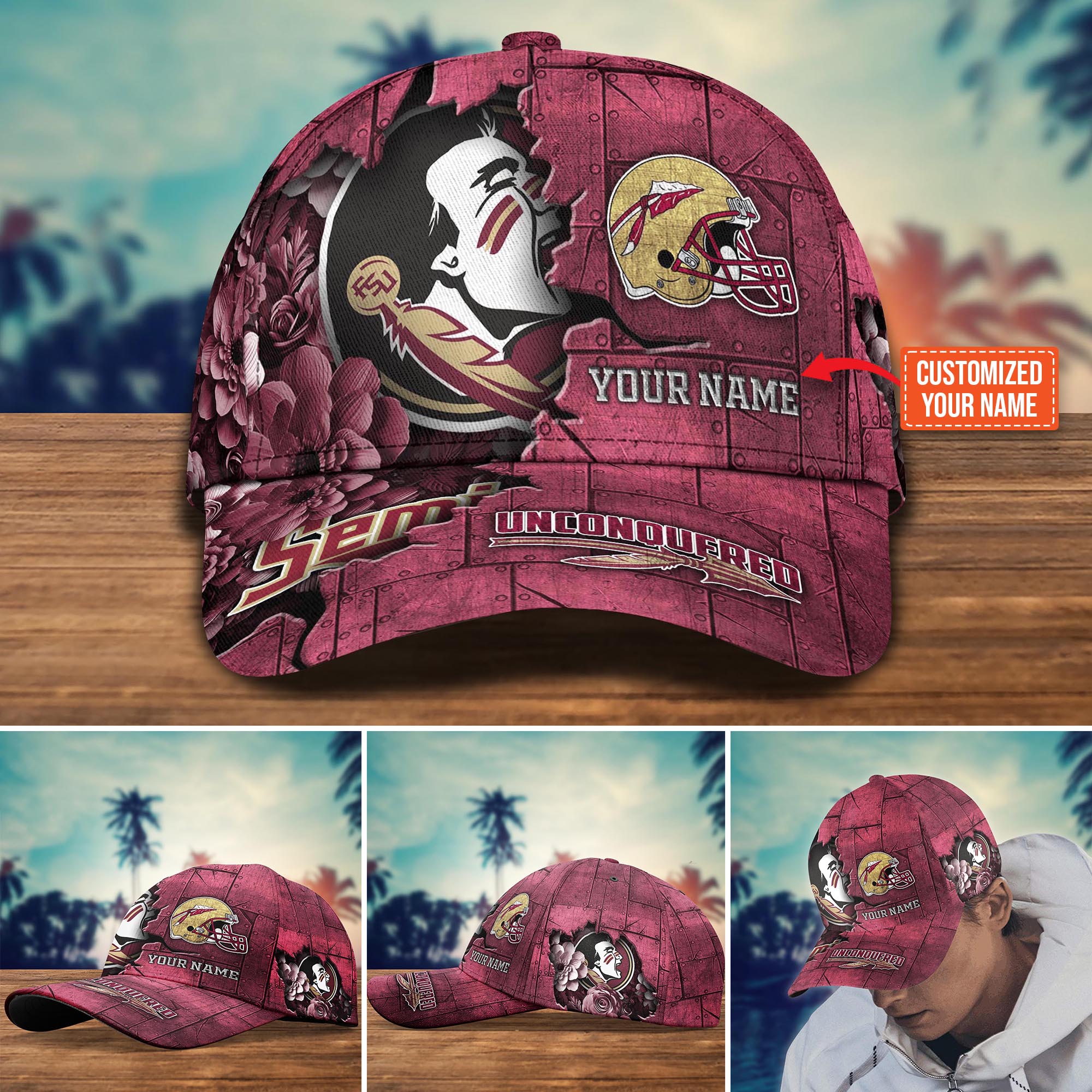 Personalized Florida State Seminoles Cap for Fans