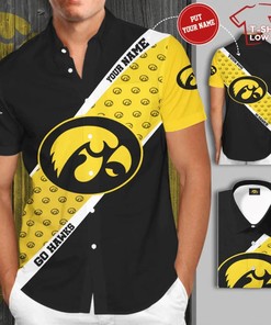 Personalized Iowa Hawkeyes Football All Over Print 3D Hawaiian Shirt