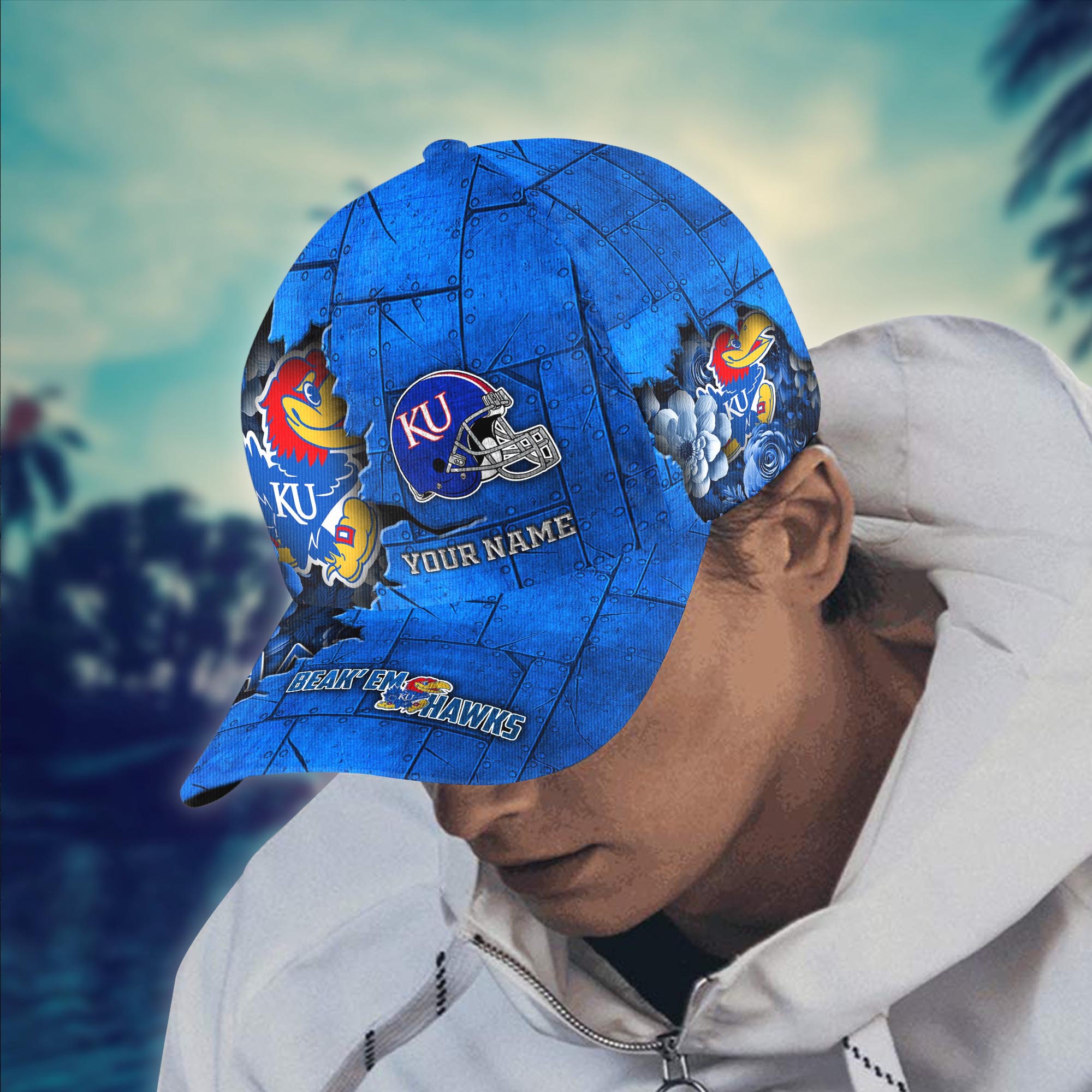 Personalized Kansas Jayhawks Cap for Fans