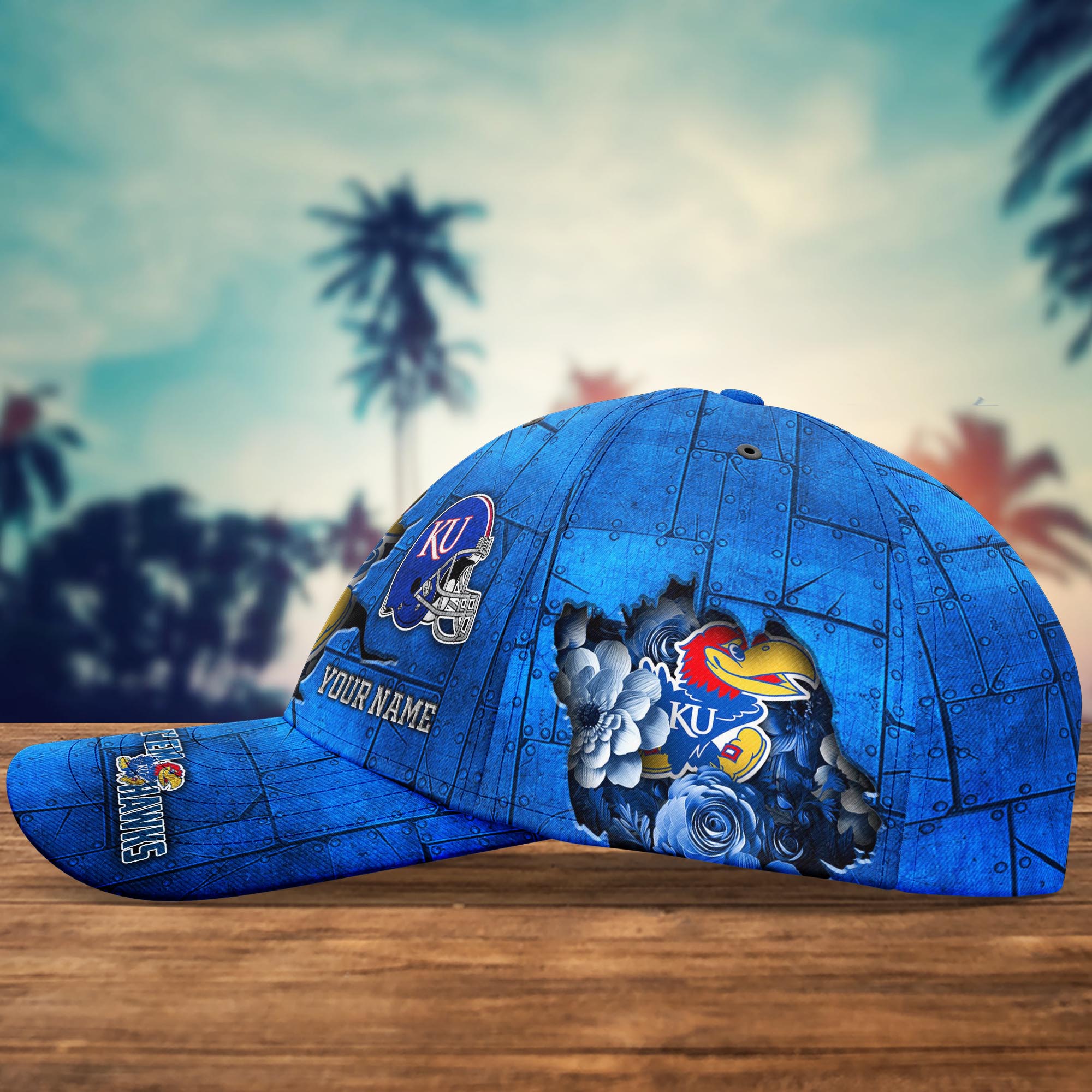 Personalized Kansas Jayhawks Cap for Fans