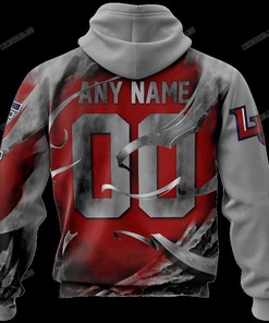 Personalized Liberty Flames Custom Skull Jersey Hoodie