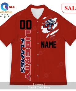 Personalized Liberty Flames Unisex Hawaii Shirt
