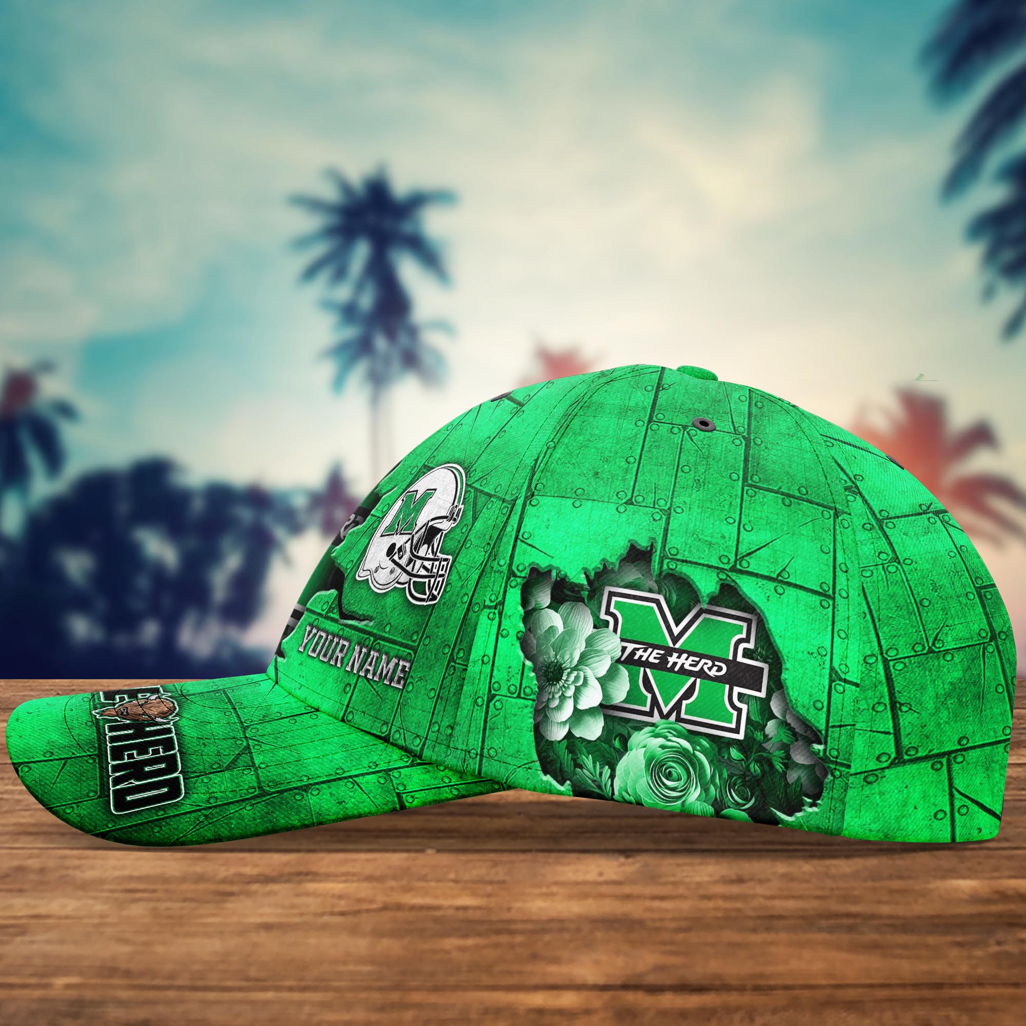 Personalized Marshall Thundering Herd Cap for Fans