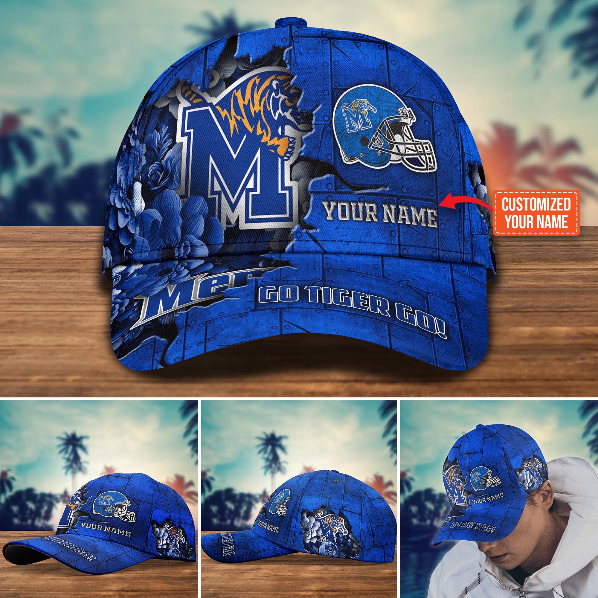 Personalized Memphis Tigers Cap for Fans