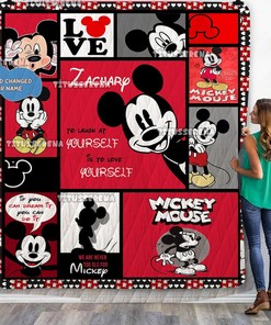 Personalized Mickey Mouse Quilt Blanket Mickey Mouse Bedding Set | Mickey Mouse Birthday Gifts | Christmas Gift For Kids