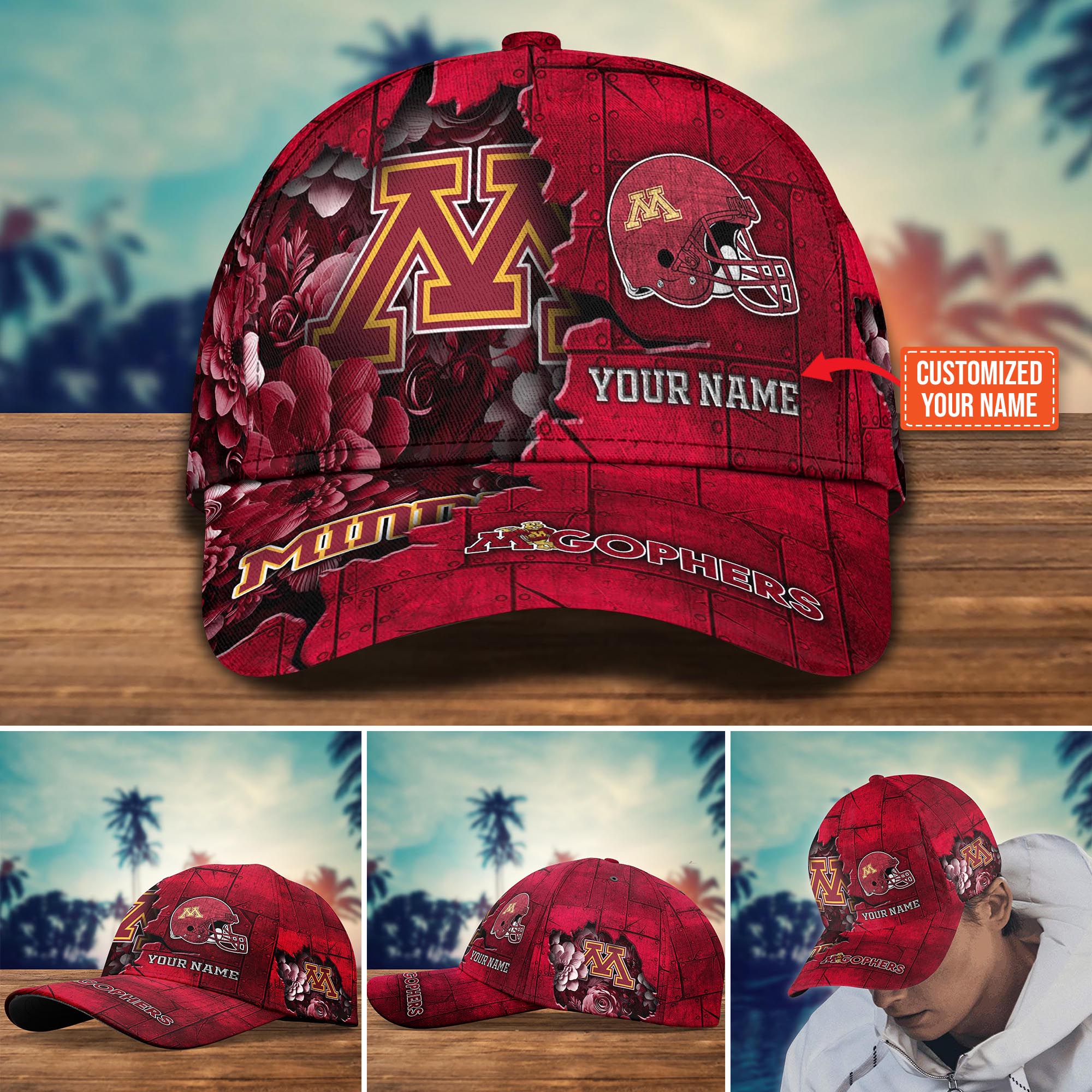 Personalized Minnesota Golden Gophers Cap for Fans