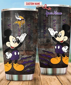 Personalized Minnesota Vikings Tumbler - Custom Name Engraved