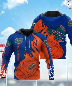 Personalized NCAA Florida Gators Blue Orange 3D Hoodie