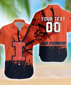 Personalized NCAA Illinois Fighting Illini Hawaiian Shirt