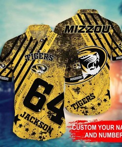 Personalized NCAA Missouri Tigers Custom Name Number Hawaiian Shirt