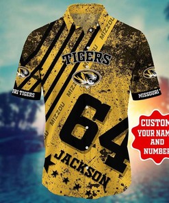 Personalized NCAA Missouri Tigers Custom Name Number Hawaiian Shirt
