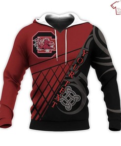 Personalized NCAA South Carolina Gamecocks Celtic Knot 3D Hoodie
