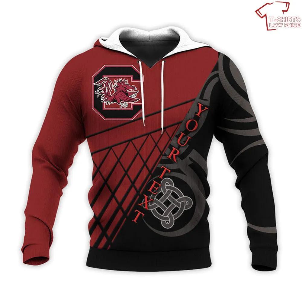 Personalized NCAA South Carolina Gamecocks Celtic Knot 3D Hoodie