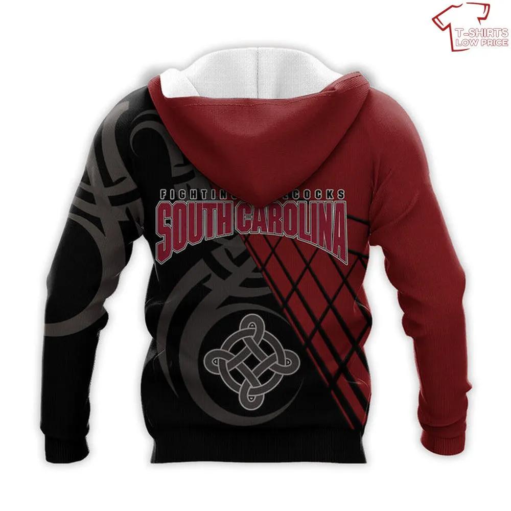 Personalized NCAA South Carolina Gamecocks Celtic Knot 3D Hoodie