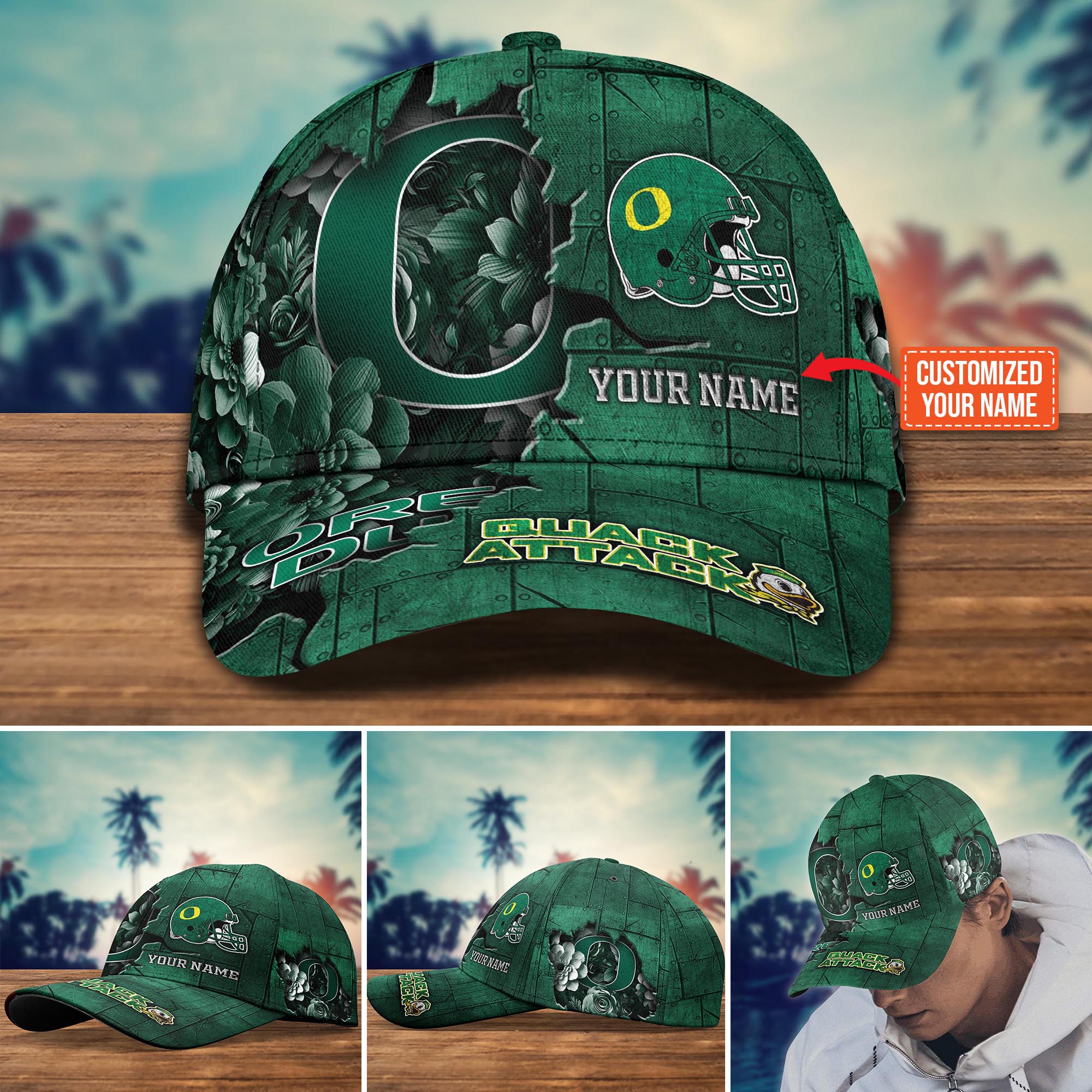 Personalized Oregon Ducks Cap for Fans