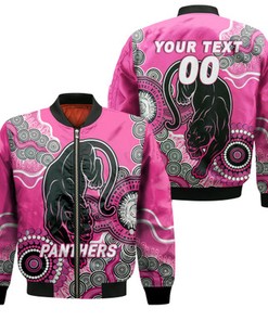 Personalized Panthers Rugby 2022 Aboriginal Art  Bomber Jacket - LT12
