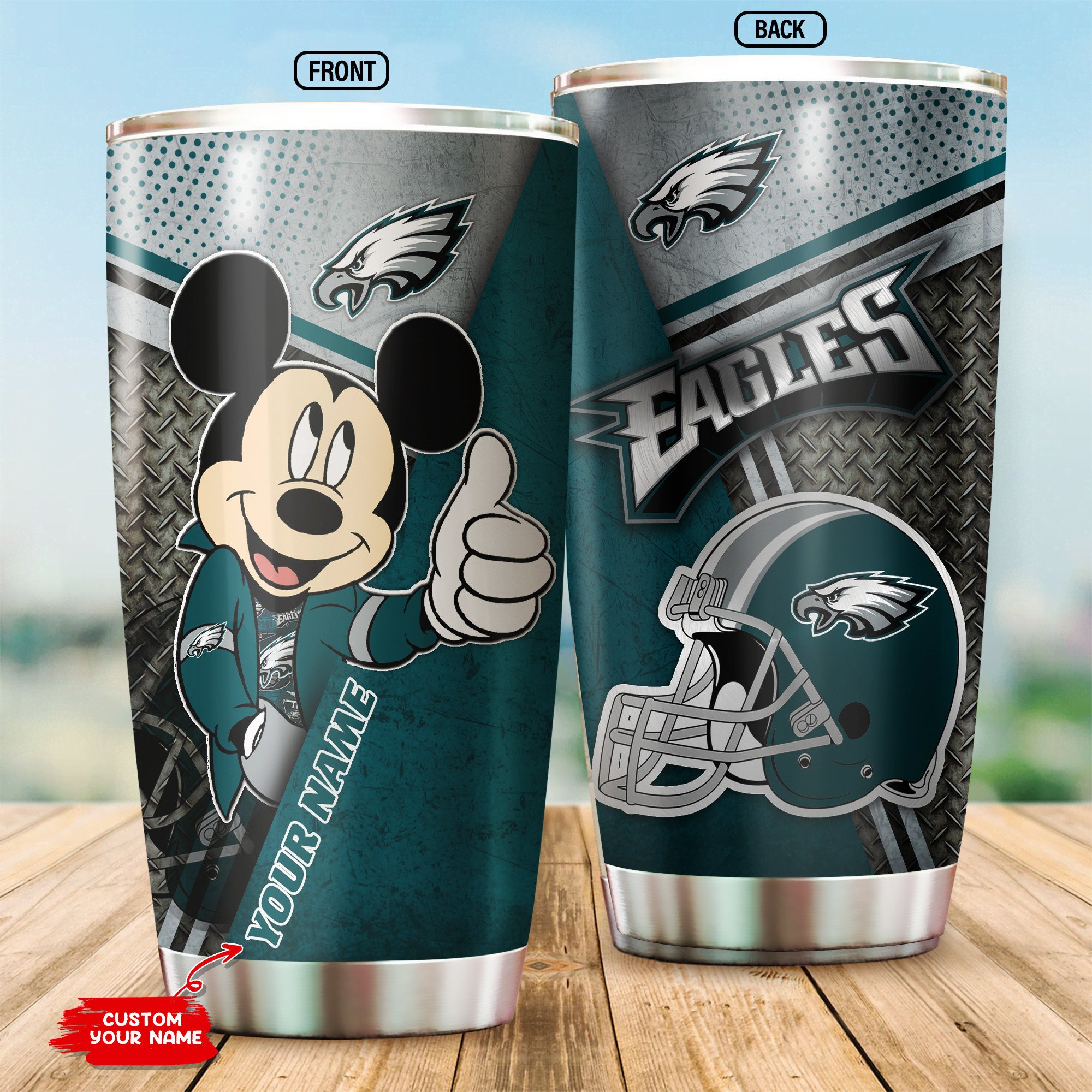 Personalized Philadelphia Eagles Custom Name Tumbler for True Fans