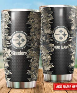 Personalized Pittsburgh Steelers Custom Name Tumbler for Dedicated Fans
