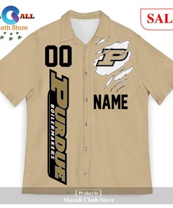Personalized Purdue Boilermakers Unisex Hawaii Shirt