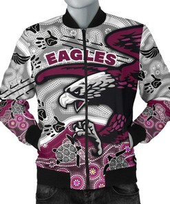 Personalized Sea Eagles Mens Bomber Jacket Aboriginal style