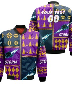 Personalized Storm Rugby Christmas 2022 Style Bomber Jacket - LT12
