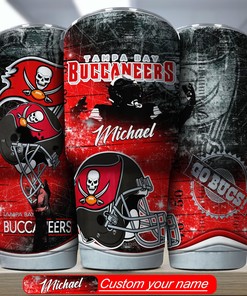 Personalized Tampa Bay Buccaneers Tumbler - Custom Name Included