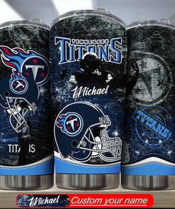 Personalized Tennessee Titans Tumbler - Custom Name Included