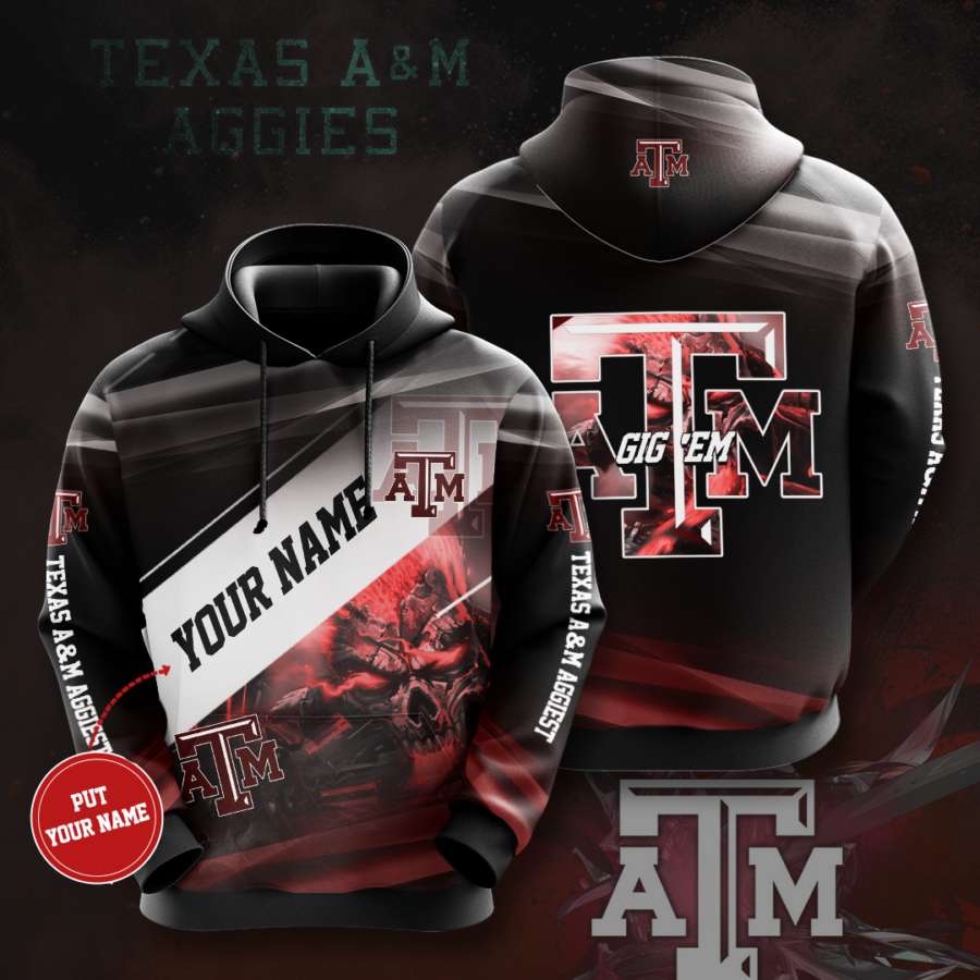 Personalized Texas A&M Aggies Custom Hoodie 3D