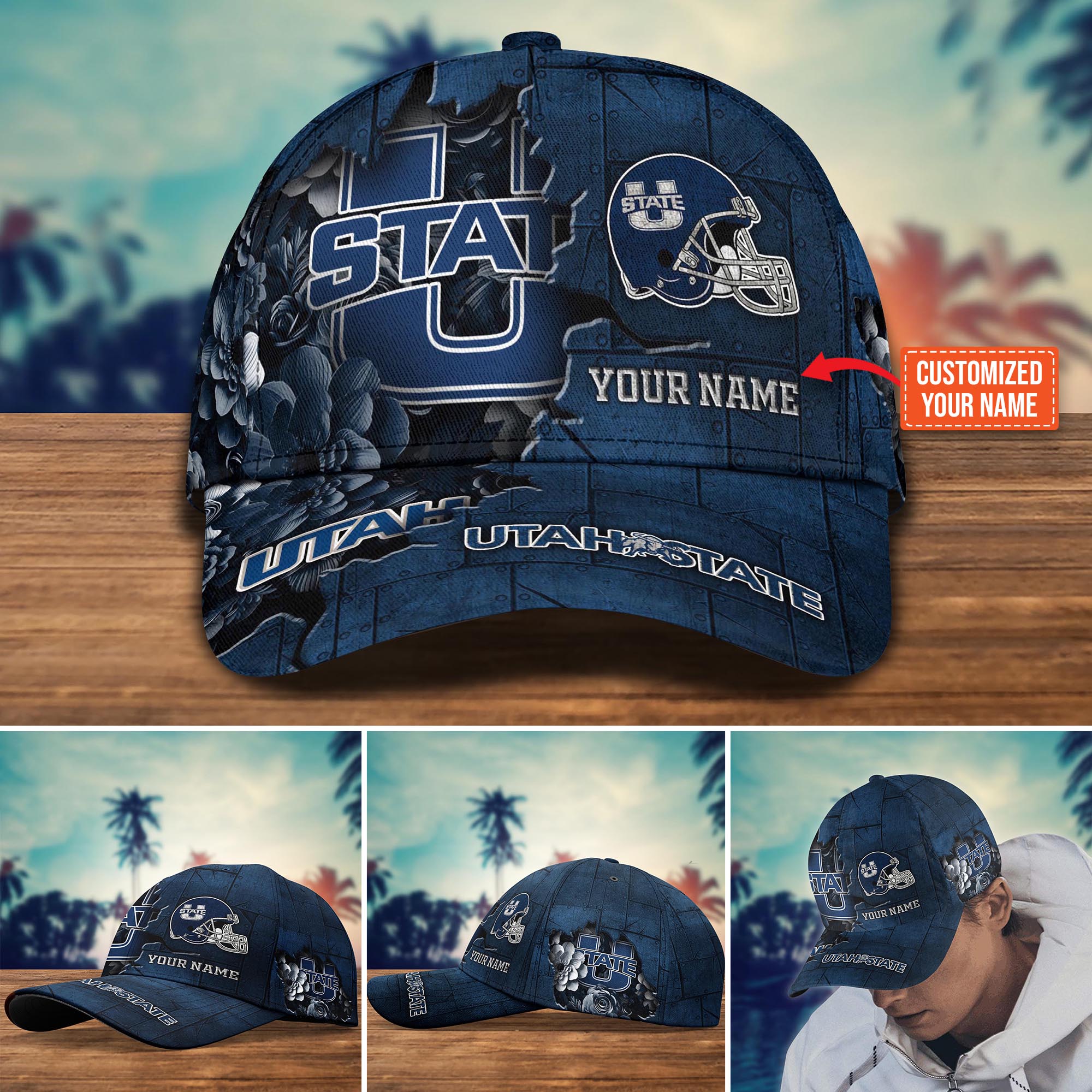 Personalized Utah State Aggies Cap for Fans