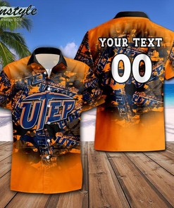 Personalized Utep Miners Camouflage Vintage NCAA Hawaii Shirt