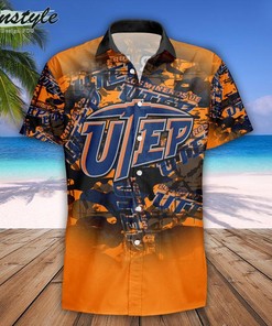 Personalized Utep Miners Camouflage Vintage NCAA Hawaii Shirt