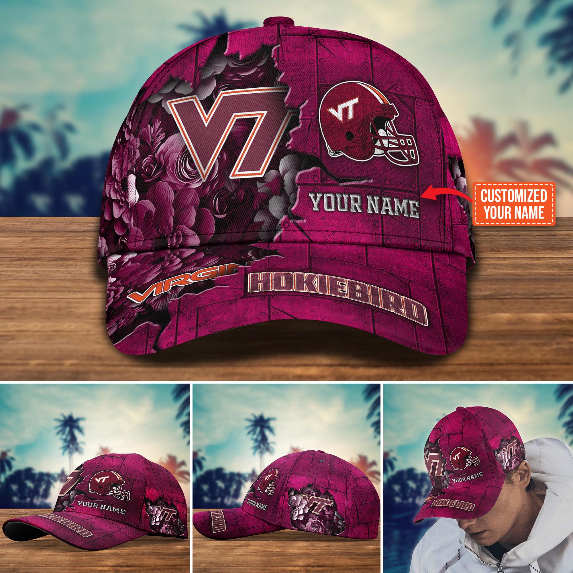 Personalized Virginia Tech Hokies Cap for Fans