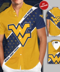 Personalized West Virginia Mountaineers Basketball Team All Over Print 3D Hawaiian Shirt-Yellow