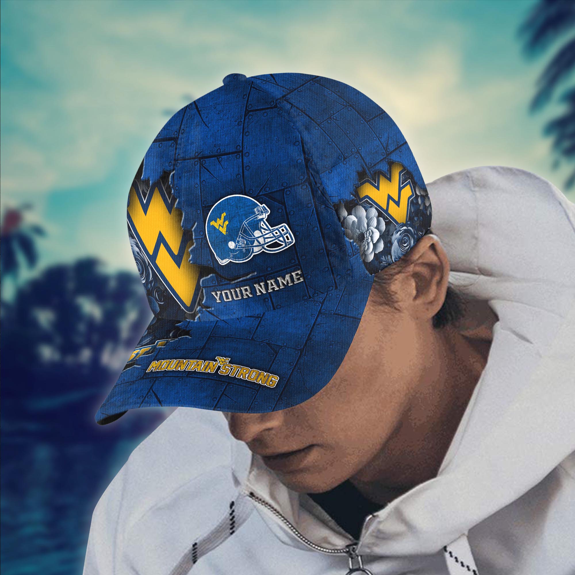 Personalized West Virginia Mountaineers Cap for Fans