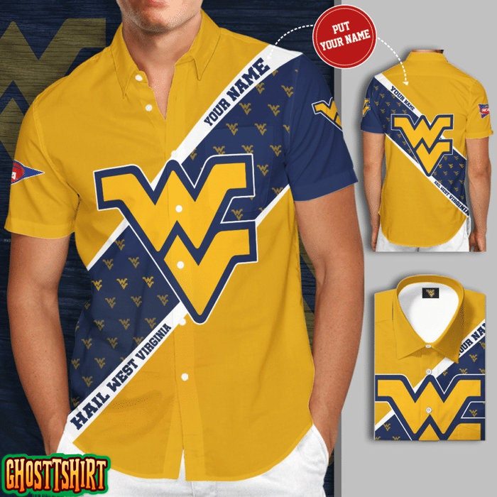 Personalized West Virginia Mountaineers Hawaiian Shirt