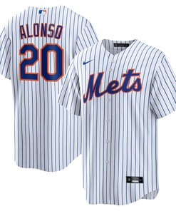 Pete Alonso New York Mets Home Replica Player Name Jersey White Mlb