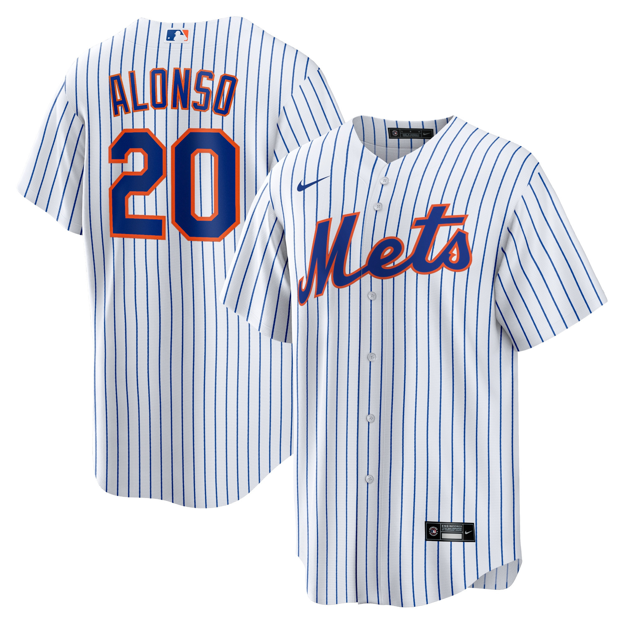 Pete Alonso New York Mets Home Replica Player Name Jersey White Mlb