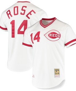 Pete Rose Cincinnati Reds Mitchell & Ness Cooperstown Collection Authentic Jersey - White Mlb