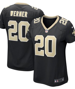 Pete Werner New Orleans Saints Womens Game Jersey - Black Nfl