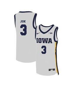 Peter Jok 3 Iowa Hawkeyes Elite Basketball Men Jersey - White