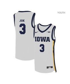 Peter Jok 3 Iowa Hawkeyes Elite Basketball Youth Jersey - White