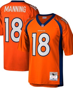 Peyton Manning Denver Broncos Mitchell And Ness 2015 Legacy Replica Jersey Orange Nfl