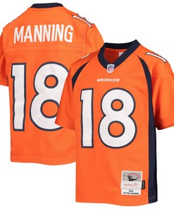 Peyton Manning Denver Broncos Mitchell & Ness 2015 Retired Player Legacy Jersey - Orange Nfl