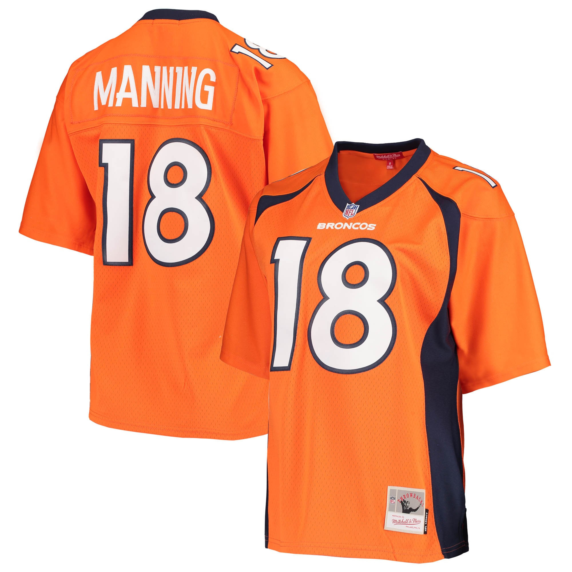 Peyton Manning Denver Broncos Mitchell & Ness Womens Legacy Replica Player Jersey - Orange Nfl